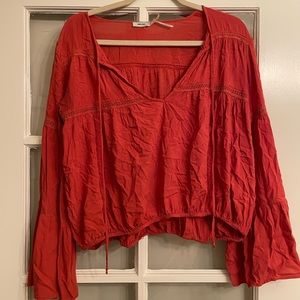 Urban outfitters long sleeve bell sleve top